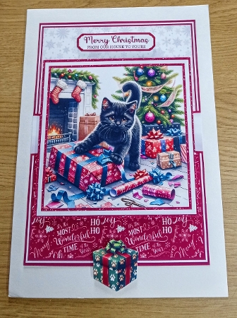 BLACK CAT CHRISTMAS by Margaret Scott