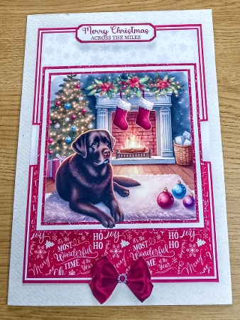 CHOCOLATE LABRADOR CHRISTMAS by Margaret Scott