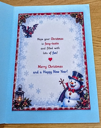  snowman joke card by Margaret Scott