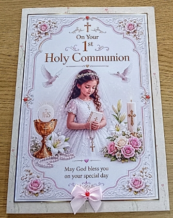 girl 1st holy communion by Margaret Scott