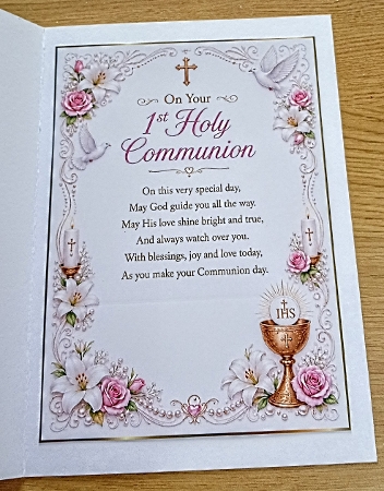 girl 1st holy communion by Margaret Scott