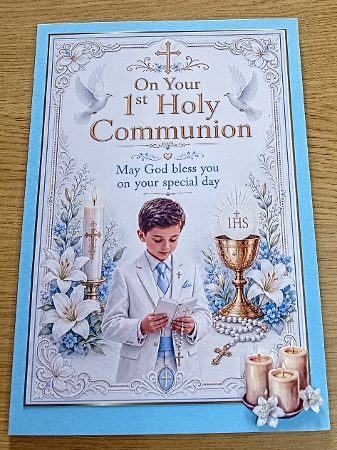 boy 1st holy communion by Margaret Scott