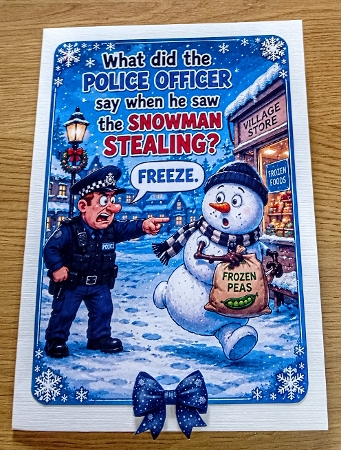 snowman police joke by Margaret Scott