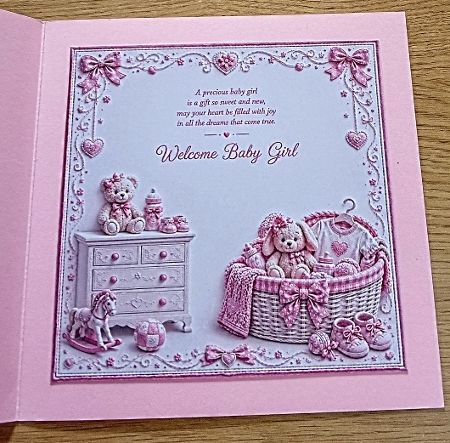 welcome baby girl by Margaret Scott
