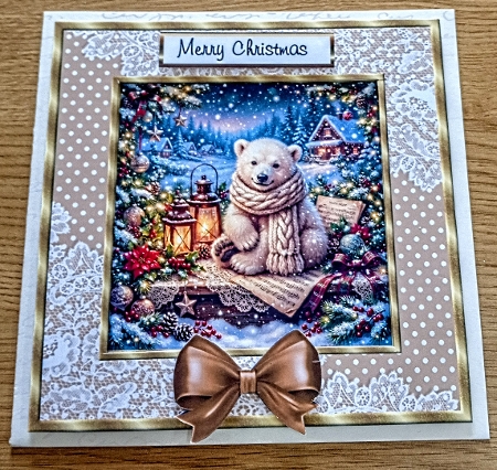 Christmas polar bear  by Margaret Scott