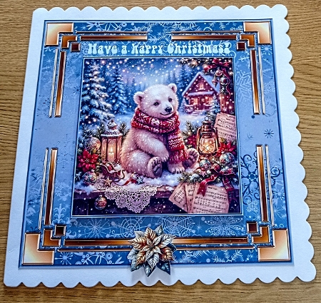 Christmas polar bear  by Margaret Scott