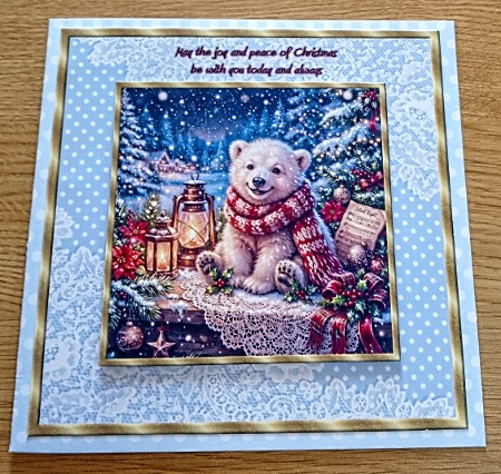 Christmas polar bear  by Margaret Scott
