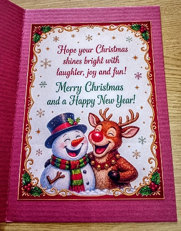 what do call a snowman in front of rudolph? by Margaret Scott