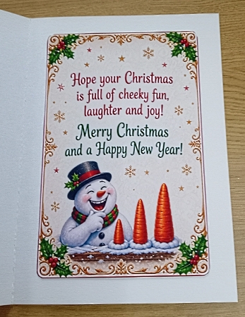 why was the naughty snowman sorting carrots by Margaret Scott