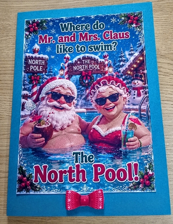 where do mr and mrs claus like to swim? by Margaret Scott