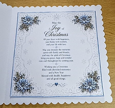 blue christmas church by Margaret Scott
