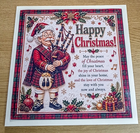 happy christmas piper by Margaret Scott