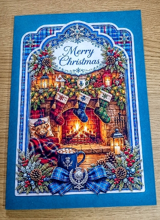 shaped cosy tartan christmas by Margaret Scott