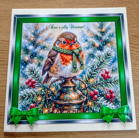 Festive robin by Margaret Scott