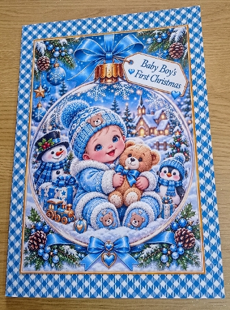 baby boy bauble by Margaret Scott