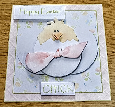 Cute Chick Square Card Front Various Occasions by Margaret Scott