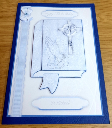 First Communion 2 - Boy - Card Front with Step by Step by Margaret Scott