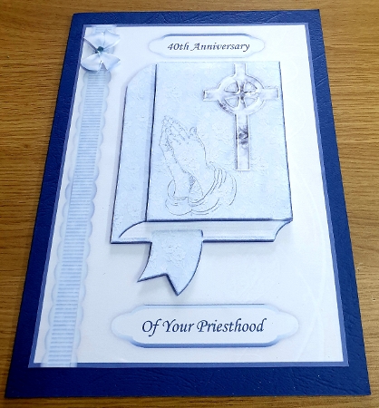 First Communion 2 - Boy - Card Front with Step by Step by Margaret Scott
