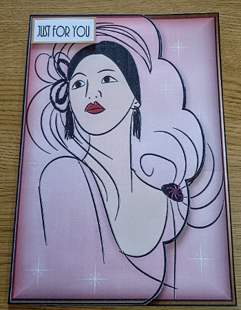 Scalloped Pink Deco by Margaret Scott