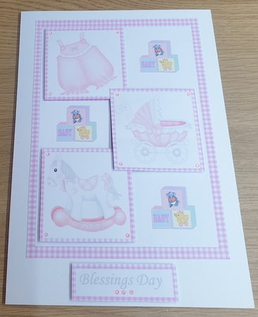 Three Squares - Christening (girl) by Margaret Scott