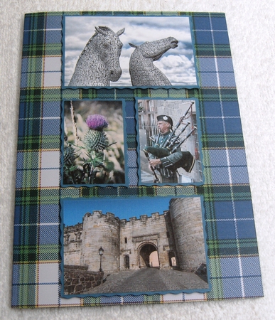 Tartan 5 Background Sheet by Margaret Scott