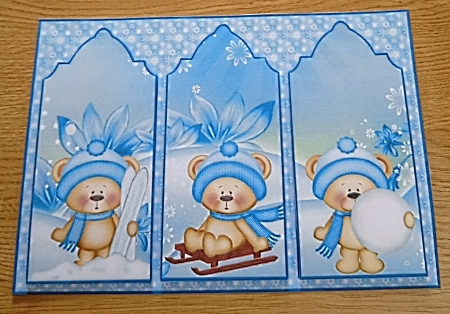 Winter Bears Triptych by Margaret Scott