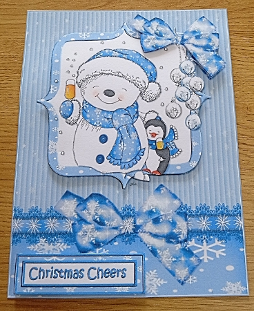 Snowman Cheers Quick Card by Margaret Scott