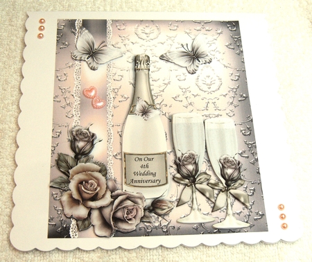 Beautiful Shimmer Wedding or Anniversary Topper by Margaret Scott