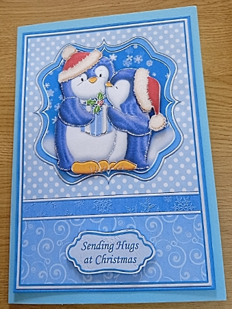 Penguins' Christmas Kiss Insert Matches Cup373969_68 by Margaret Scott