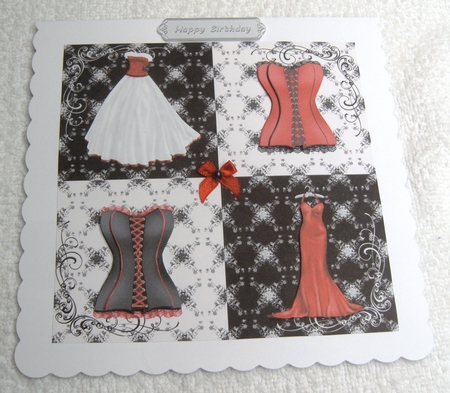 Basques & Dresses in Red & Black by Margaret Scott