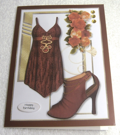 Magic of the Dress Card Topper 1 by Margaret Scott