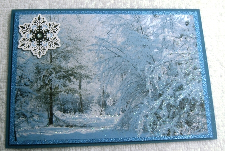 Snow Background by Margaret Scott
