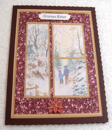 A4 Winter Snow Watercolour Background Paper by Margaret Scott