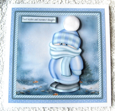 Winter Kid Quick Card by Margaret Scott