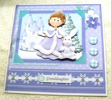 Snow Queen Christmas 8x8 Mini Kit & Decoupage by Margaret Scott
