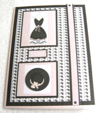 Dress, Hat and Shoes Card Front by Margaret Scott