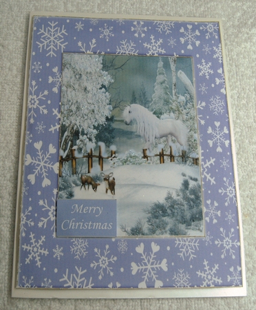 Unicorn Winter 1 by Margaret Scott