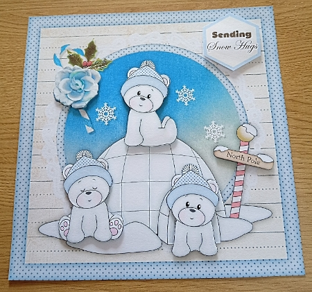 Blue Igloo Bears Mini Kit by Margaret Scott