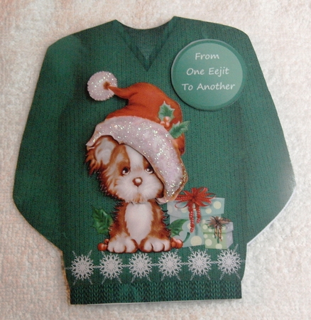 Little Puppy - Christmas Jumper Card Mini Kit by Margaret Scott