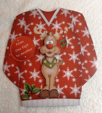 Rudolph - Christmas Jumper Card Mini Kit by Margaret Scott