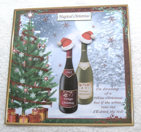 Im Dreaming of a White Christmas Topper by Margaret Scott