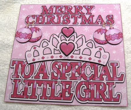 Merry Christmas to a Special Little Girl Princess Mini Kit by Margaret Scott