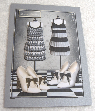 Ladies Vintage Dresses and Shoes A5 by Margaret Scott