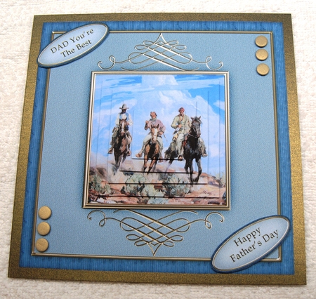Cowboys 7.5 x 7.5 Mini Kit by Margaret Scott