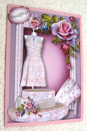 Romantica Roses Dress, Hat & Shoes A5 by Margaret Scott