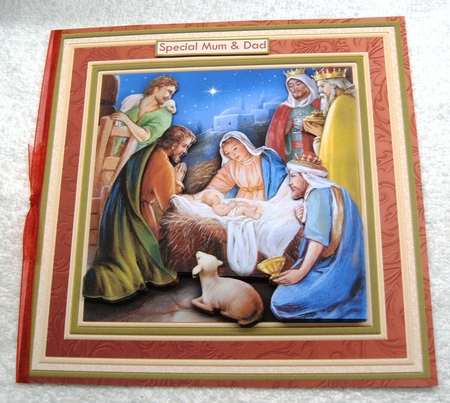 CHRISTMAS NATIVITY REASON FOR THE SEASON 8x8 Decoupage Mini Kit by Margaret Scott