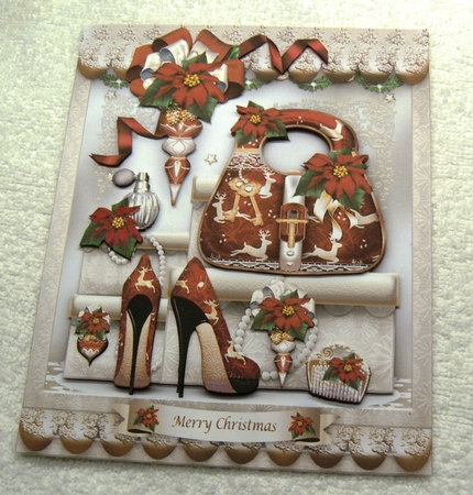 Christmas Ladies Boutique Card Mini Kit by Margaret Scott