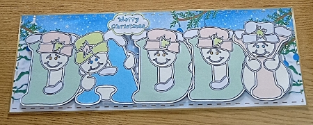 Pastel Snowmen - DADDY by Margaret Scott