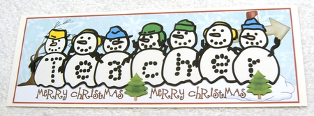 FROSTY FRIENDS - TEACHER by Margaret Scott
