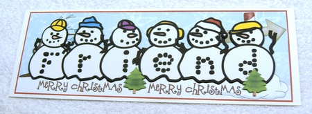 FROSTY FRIENDS - FRIEND by Margaret Scott